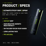 Ultimate Sticky Grip: product and specs, instant grip, heat-reactive, on the grip or on your hands