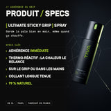 Ultimate Sticky Grip : produit et specs, adhérence immédiate, thermo-réactif, sur le grip ou dans les mains